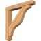 Ekena Millwork Funston Craftsman Smooth Bracket w/ Offset Brace, Western Red Cedar, 5 1/2"W x 34"D x 34"H BKT0604X34X34FST04SWR - alternate 1